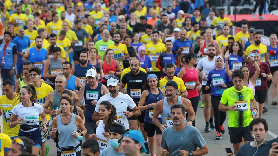 Lübnanlılar maratonda “umut” için koştu