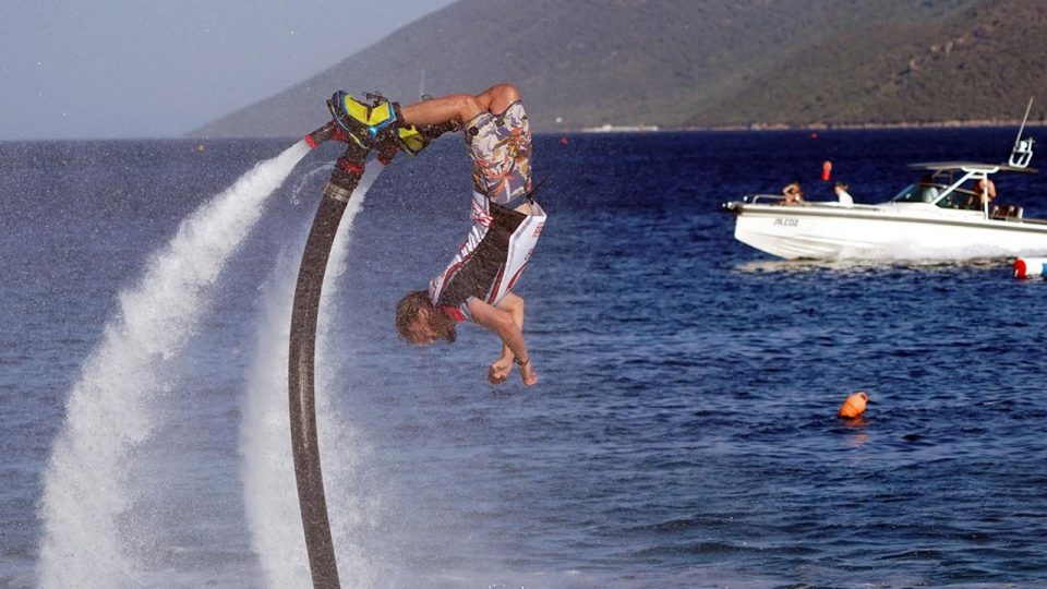 Bodrum’da Türkiye Su Jeti ve Flyboard Şampiyonası başladı