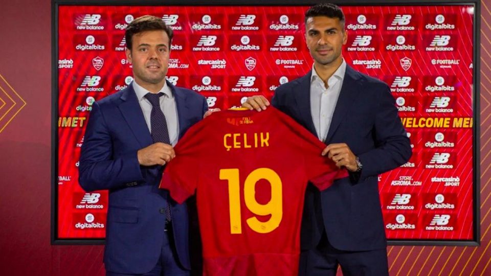 Roma yeni transferi Zeki Çelik’i tanıttı